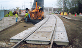 Stage two of railroad crossing instalation | Crafton Railroad